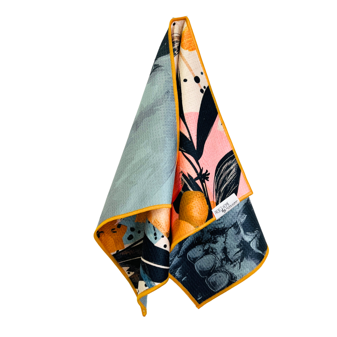 Skull Garden | Waffle Weave Microfiber Towels Kitchen & Bath Hand Towels Reversible Hand Towel | Towel Collective | Cody, WY