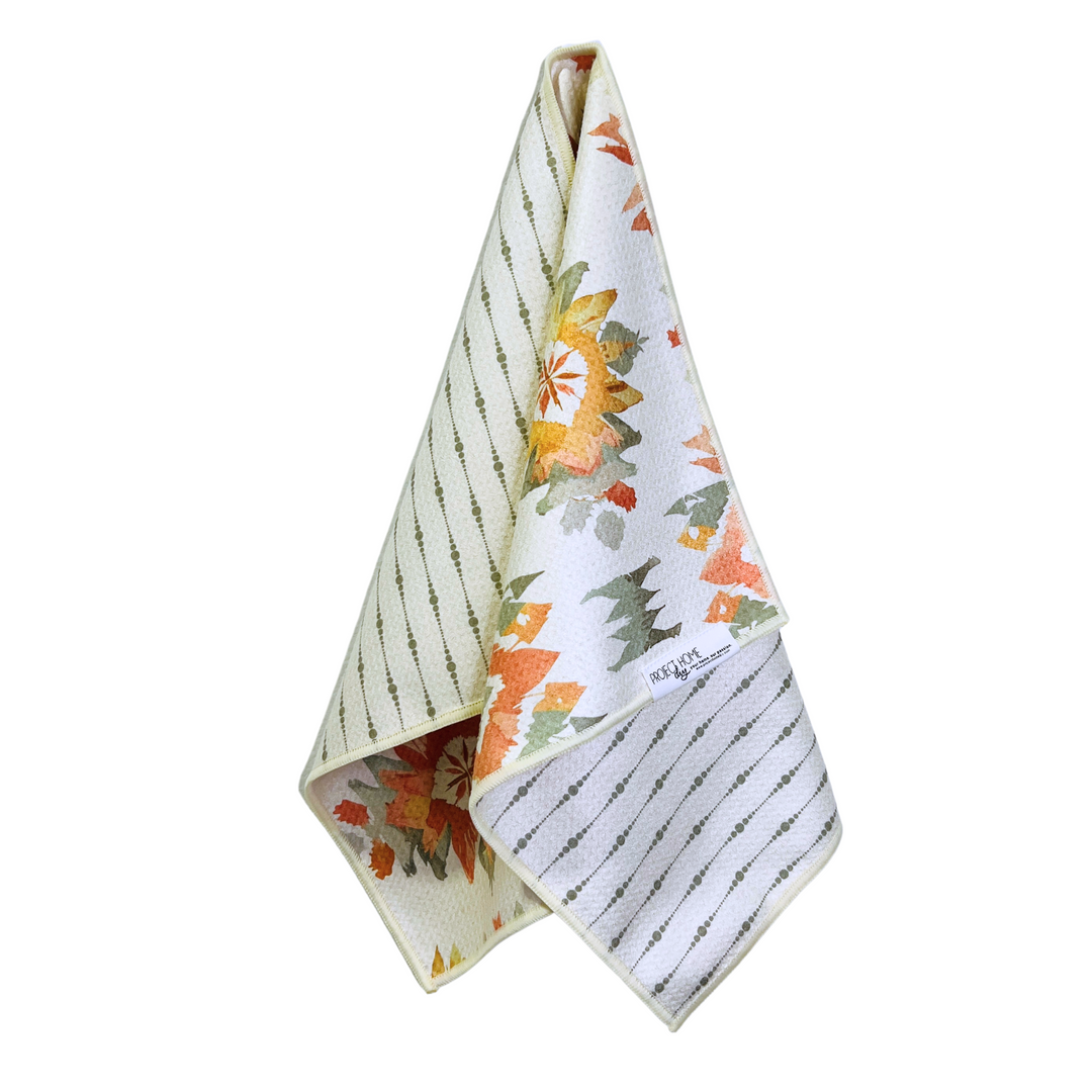 Desert Ikat | Waffle Weave Microfiber Towels Kitchen & Bath Hand Towels Reversible Hand Towel | Towel Collective | Cody, WY