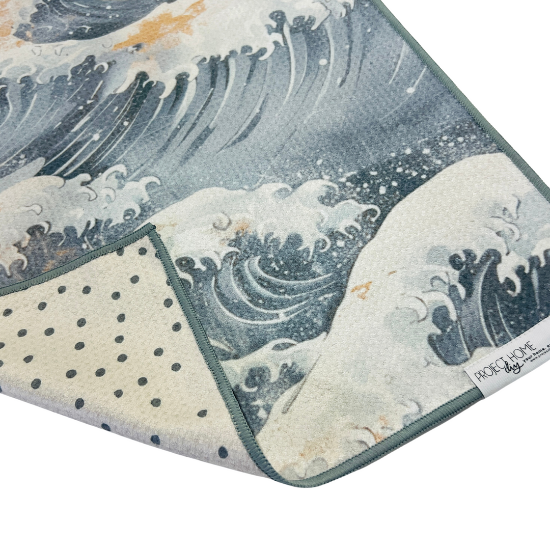 The Wave | Waffle Weave Microfiber Towels Kitchen & Bath Hand Towels Reversible Hand Towel | Towel Collective | Cody, WY