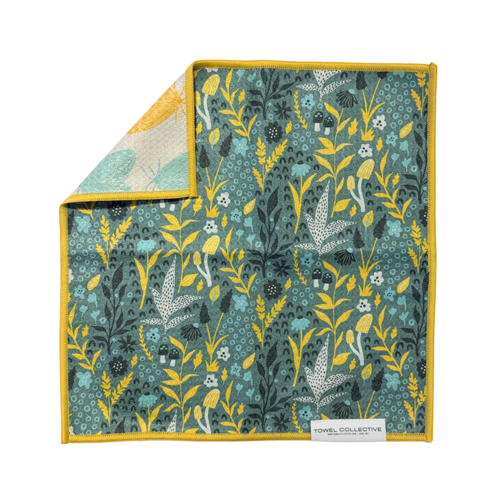 Forest Flutter | Waffle Weave Microfiber Towels Kitchen & Bath