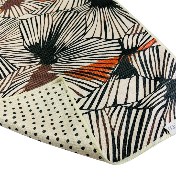 Palm Leaf | Waffle Weave Microfiber Towels Kitchen & Bath Hand Towels Reversible Hand Towel | Towel Collective | Cody, WY