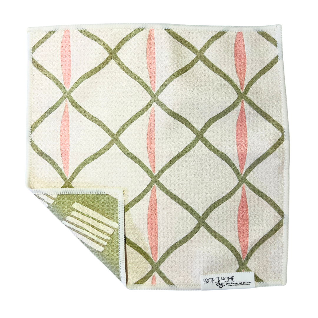 Sage Lines | Waffle Weave Microfiber Towels Kitchen & Bath Hand Towels Reversible Hand Towel | Towel Collective | Cody, WY
