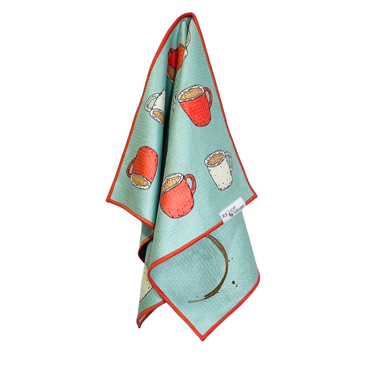 Coffee Stain | Waffle Weave Microfiber Towels Kitchen & Bath Hand Towels Reversible Hand Towel | Towel Collective | Cody, WY