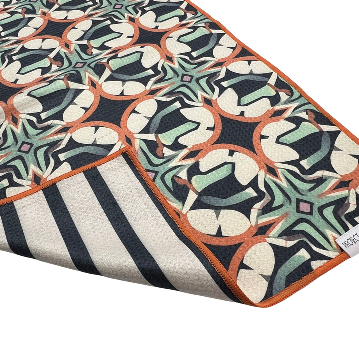 Timeless Tiles | Waffle Weave Microfiber Towels Kitchen & Bath Hand Towels Reversible Hand Towel | Towel Collective | Cody, WY