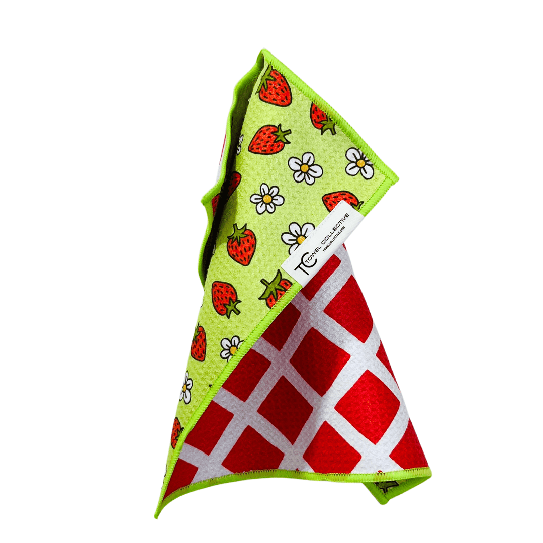 That's Berry Cute | Waffle Weave Microfiber Towels Kitchen & Bath Hand Towels Reversible Hand Towel | Towel Collective | Cody, WY