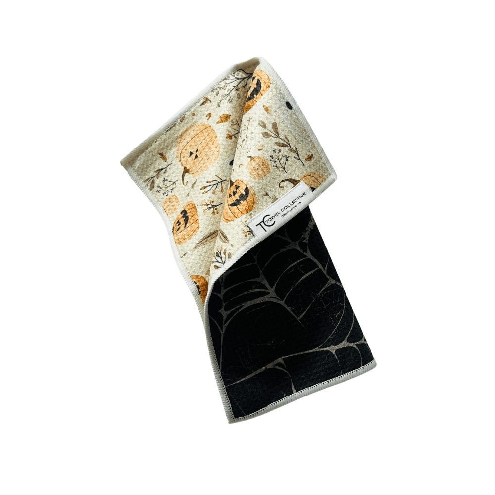 Pumpkin Web | Waffle Weave Microfiber Towels Kitchen & Bath Hand Towels Reversible Hand Towel | Towel Collective | Cody, WY