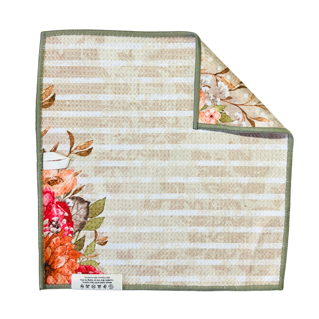 Victorian Stripes | Waffle Weave Microfiber Towels Kitchen & Bath Hand Towels Reversible Hand Towel | Towel Collective | Cody, WY