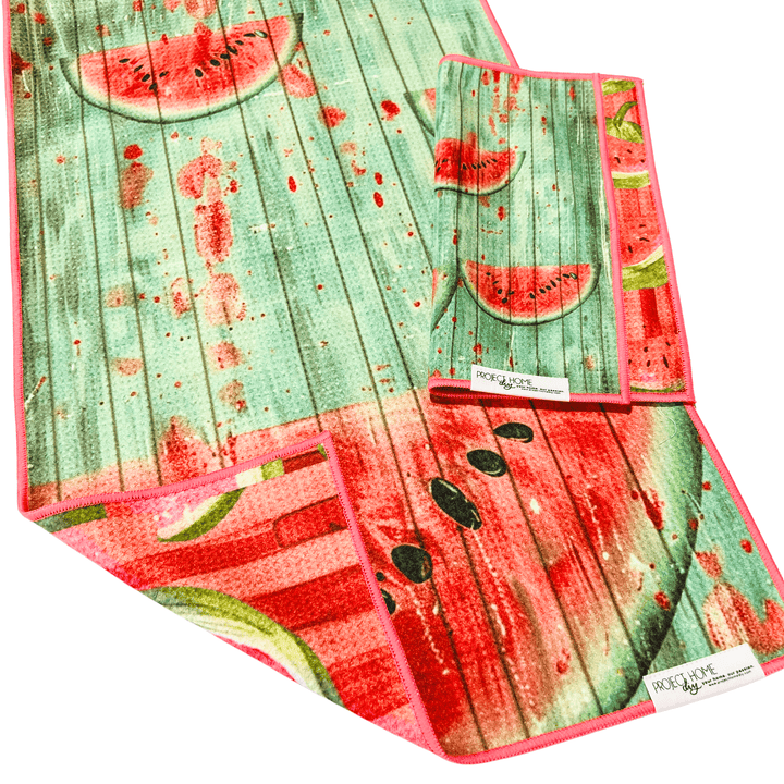 Watermelon Sugar | Waffle Weave Microfiber Towels Kitchen & Bath Hand Towels Reversible Hand Towel | Towel Collective | Cody, WY