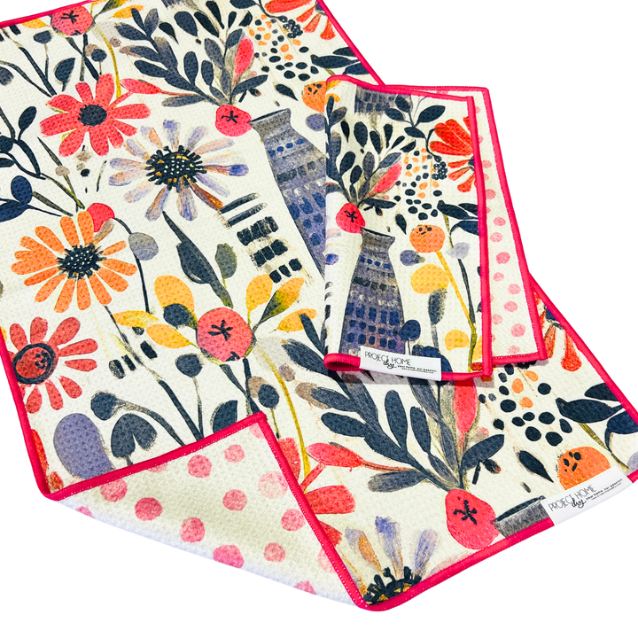 Bloom & Dot | Waffle Weave Microfiber Towels Kitchen & Bath Hand Towels Reversible Hand Towel | Towel Collective | Cody, WY
