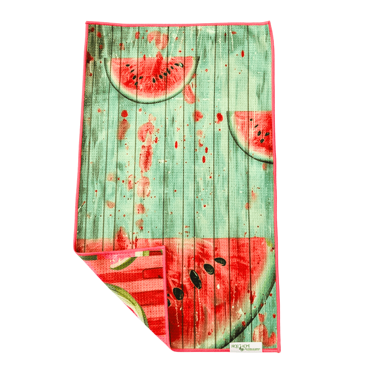 Watermelon Sugar | Waffle Weave Microfiber Towels Kitchen & Bath Hand Towels Reversible Hand Towel | Towel Collective | Cody, WY