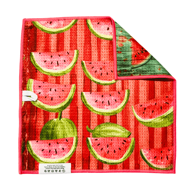 Watermelon Sugar | Waffle Weave Microfiber Towels Kitchen & Bath Hand Towels Reversible Hand Towel | Towel Collective | Cody, WY