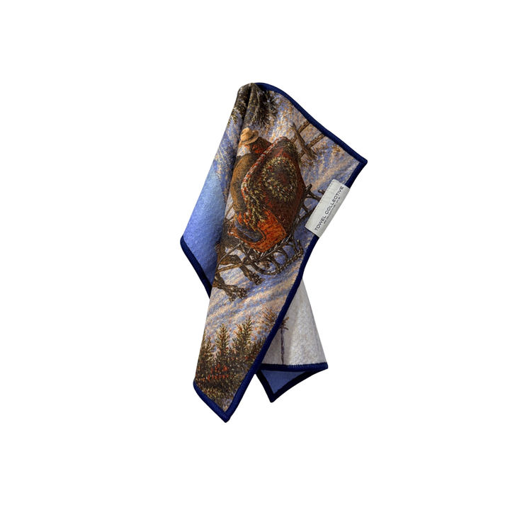 Sleigh Ride | Waffle Weave Microfiber Towels Kitchen & Bath