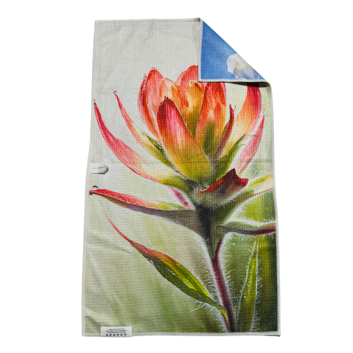 Devil's Paintbrush | Waffle Weave Microfiber Towels Kitchen & Bath Reversible Hand Towel | Towel Collective | Cody, WY