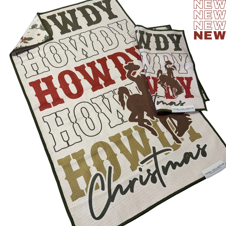 Howdy Santa | Waffle Weave Microfiber Towels Kitchen & Bath