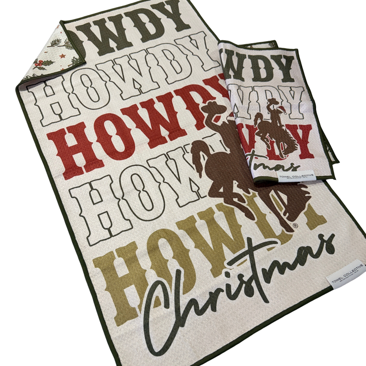 Howdy Santa | Waffle Weave Microfiber Towels Kitchen & Bath