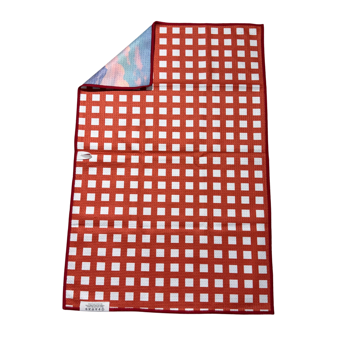 Big Sky, Sweet Cherries | Waffle Weave Microfiber Towels Kitchen & Bath