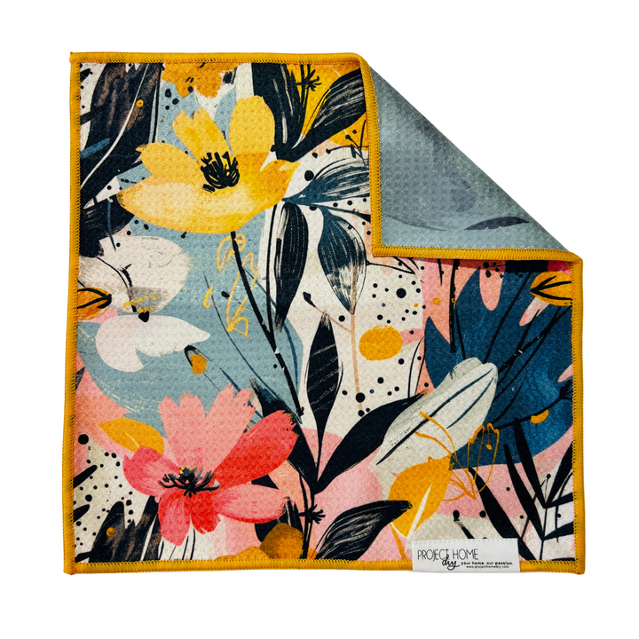 Skull Garden | Waffle Weave Microfiber Towels Kitchen & Bath Hand Towels Reversible Hand Towel | Towel Collective | Cody, WY