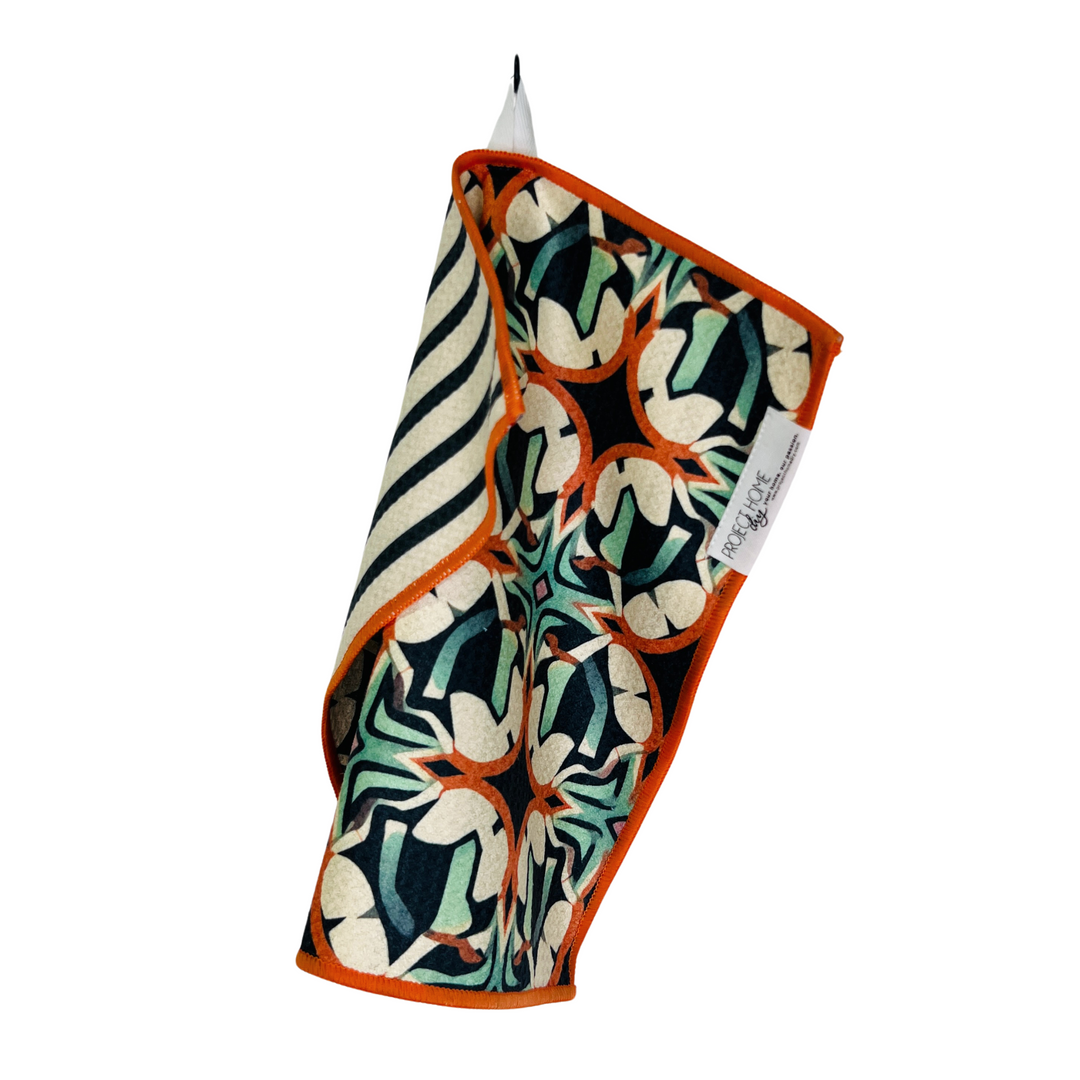 Timeless Tiles | Waffle Weave Microfiber Towels Kitchen & Bath Hand Towels Reversible Hand Towel | Towel Collective | Cody, WY