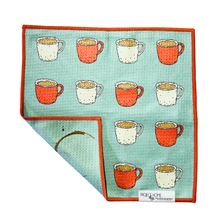 Coffee Stain | Waffle Weave Microfiber Towels Kitchen & Bath Hand Towels Reversible Hand Towel | Towel Collective | Cody, WY