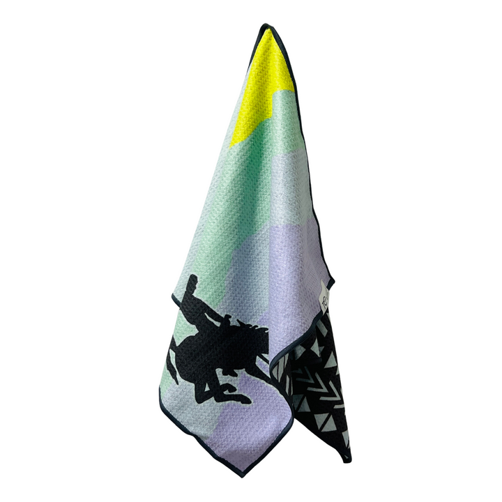 Neon Cowboy | Waffle Weave Microfiber Towels Kitchen & Bath Hand Towels Reversible Hand Towel | Towel Collective | Cody, WY