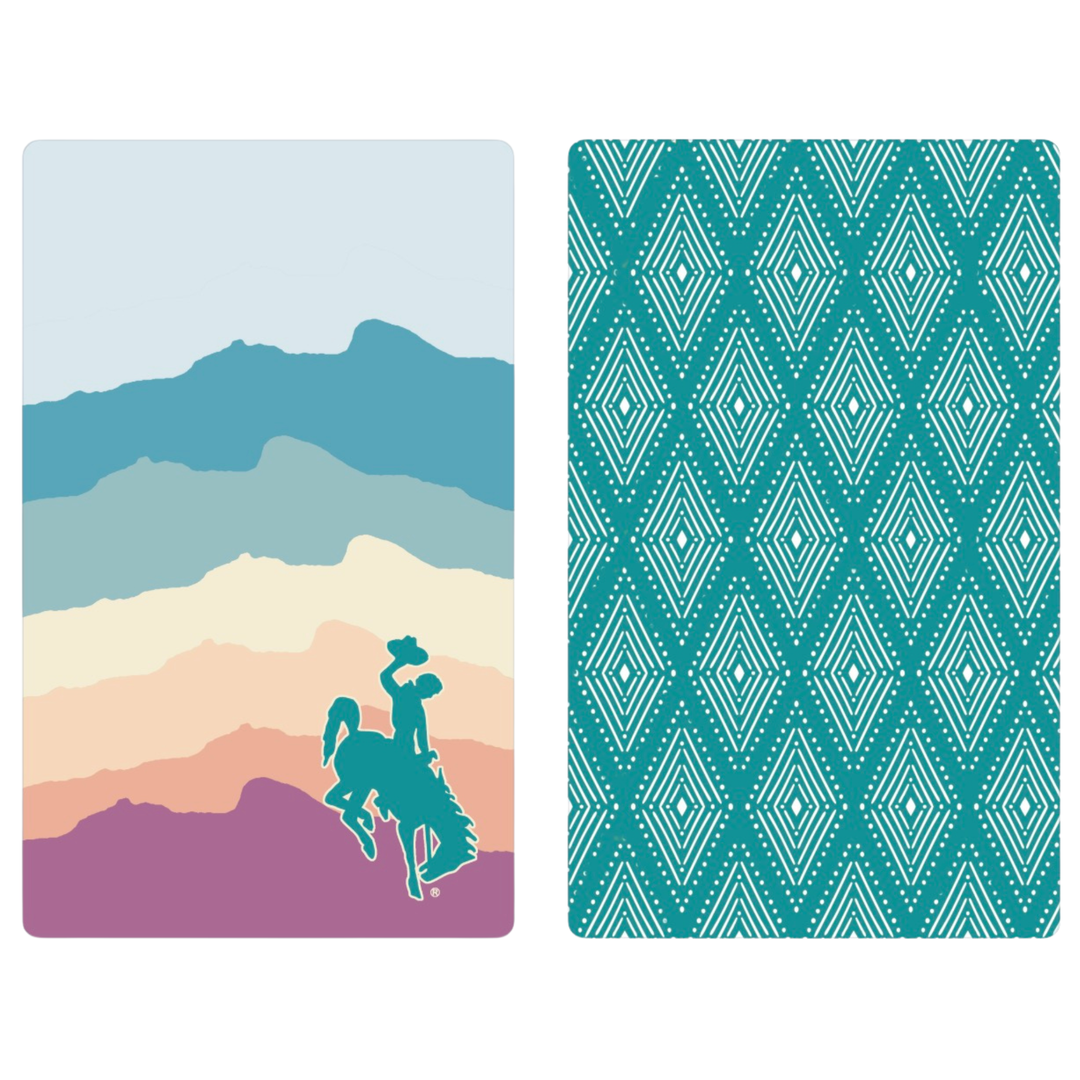 Summer Wyoming Cowboy | Waffle Weave Microfiber Towels Kitchen & Bath