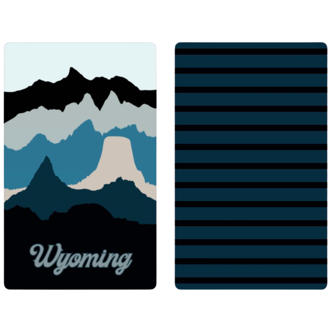 Cowboy State Skyline | Waffle Weave Microfiber Towels Kitchen & Bath