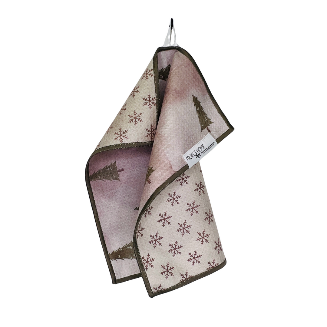 Neutral Tree | Waffle Weave Microfiber Towels Kitchen & Bath Hand Towels Reversible Hand Towel | Towel Collective | Cody, WY