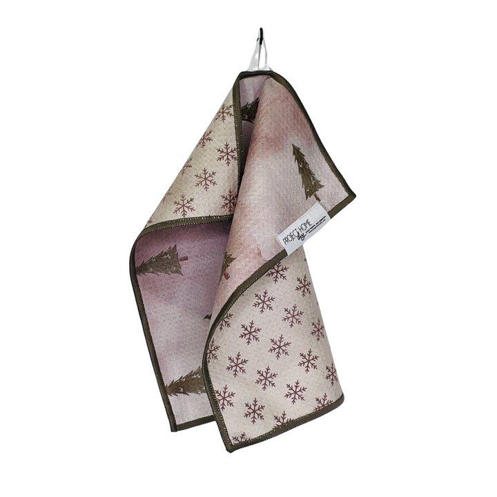 Neutral Tree | Waffle Weave Microfiber Towels Kitchen & Bath Hand Towels Reversible Hand Towel | Towel Collective | Cody, WY