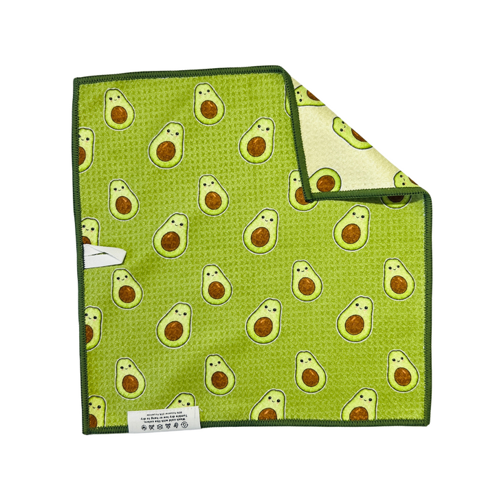 Avo-Cute | Waffle Weave Microfiber Towels Kitchen & Bath Hand Towels Reversible Hand Towel | Towel Collective | Cody, WY