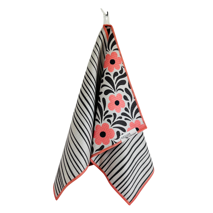 Posy Pastime | Waffle Weave Microfiber Towels Kitchen & Bath Hand Towels Reversible Hand Towel | Towel Collective | Cody, WY