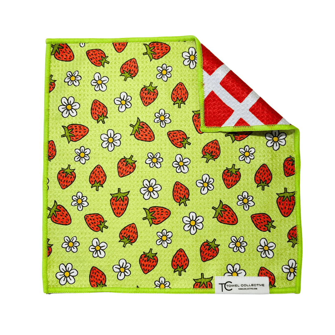 That's Berry Cute | Waffle Weave Microfiber Towels Kitchen & Bath Hand Towels Reversible Hand Towel | Towel Collective | Cody, WY