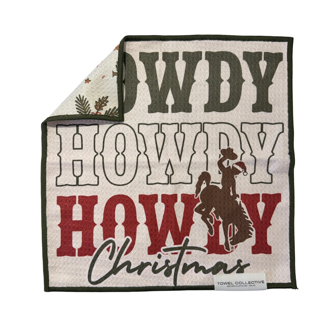 Howdy Santa | Waffle Weave Microfiber Towels Kitchen & Bath
