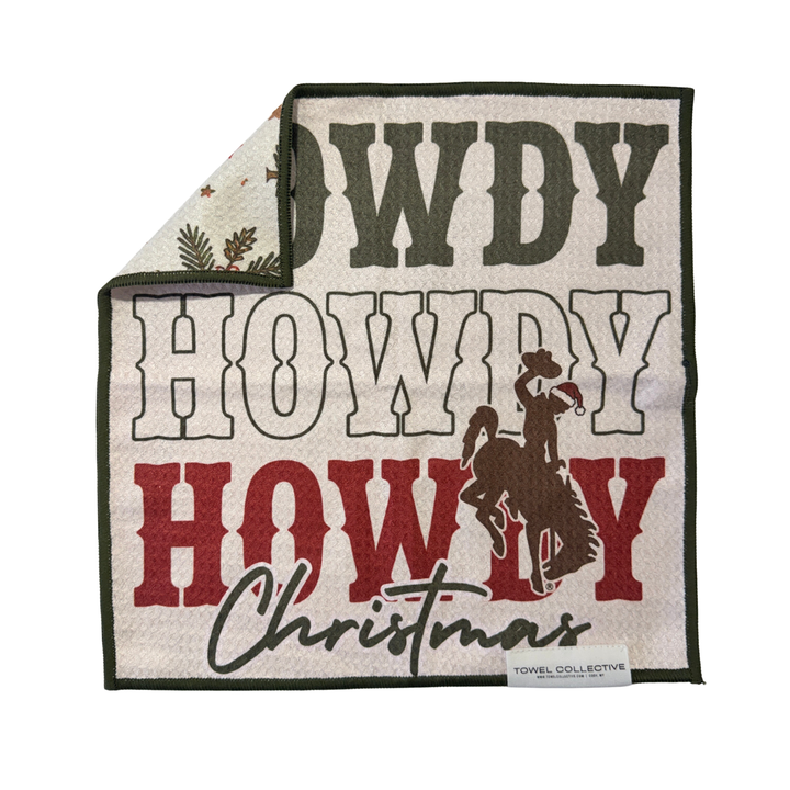 Howdy Santa | Waffle Weave Microfiber Towels Kitchen & Bath