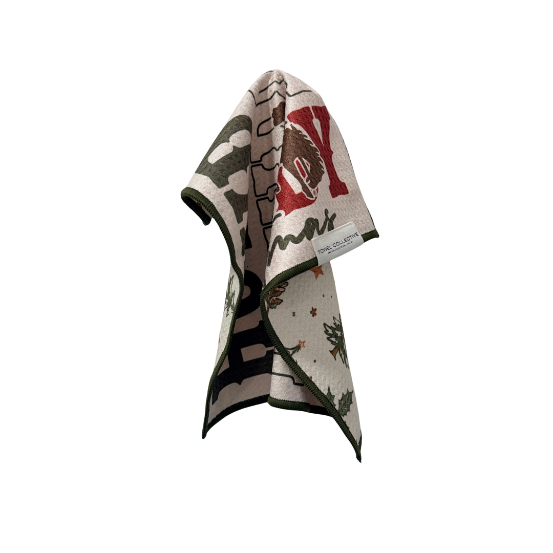 Howdy Santa | Waffle Weave Microfiber Towels Kitchen & Bath