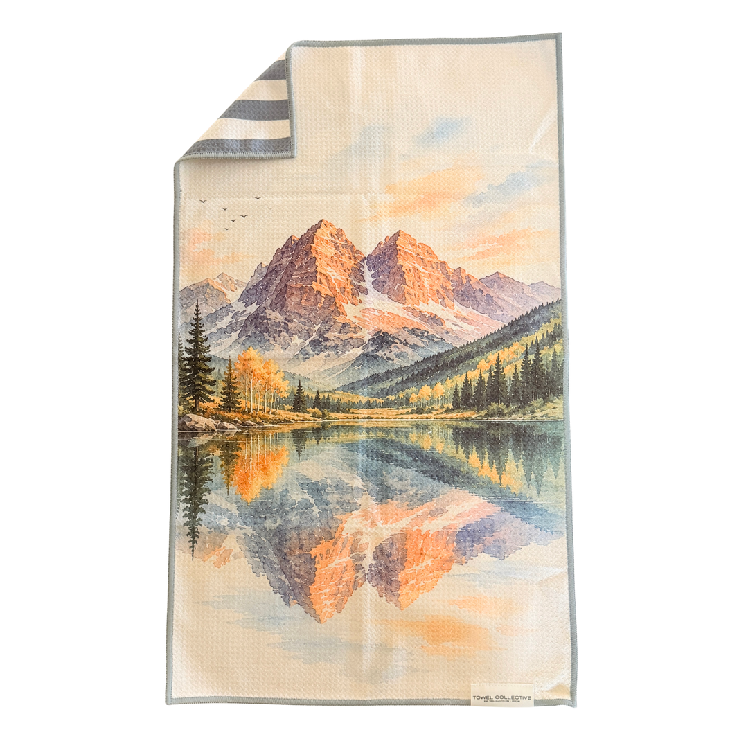 Bells Reflection | Waffle Weave Microfiber Towels Kitchen & Bath