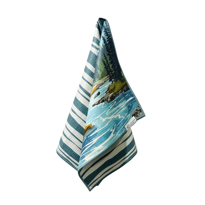 Lone Peak | Waffle Weave Microfiber Towels Kitchen & Bath Reversible Hand Towel | Towel Collective | Cody, WY