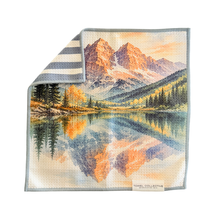 Bells Reflection | Waffle Weave Microfiber Towels Kitchen & Bath