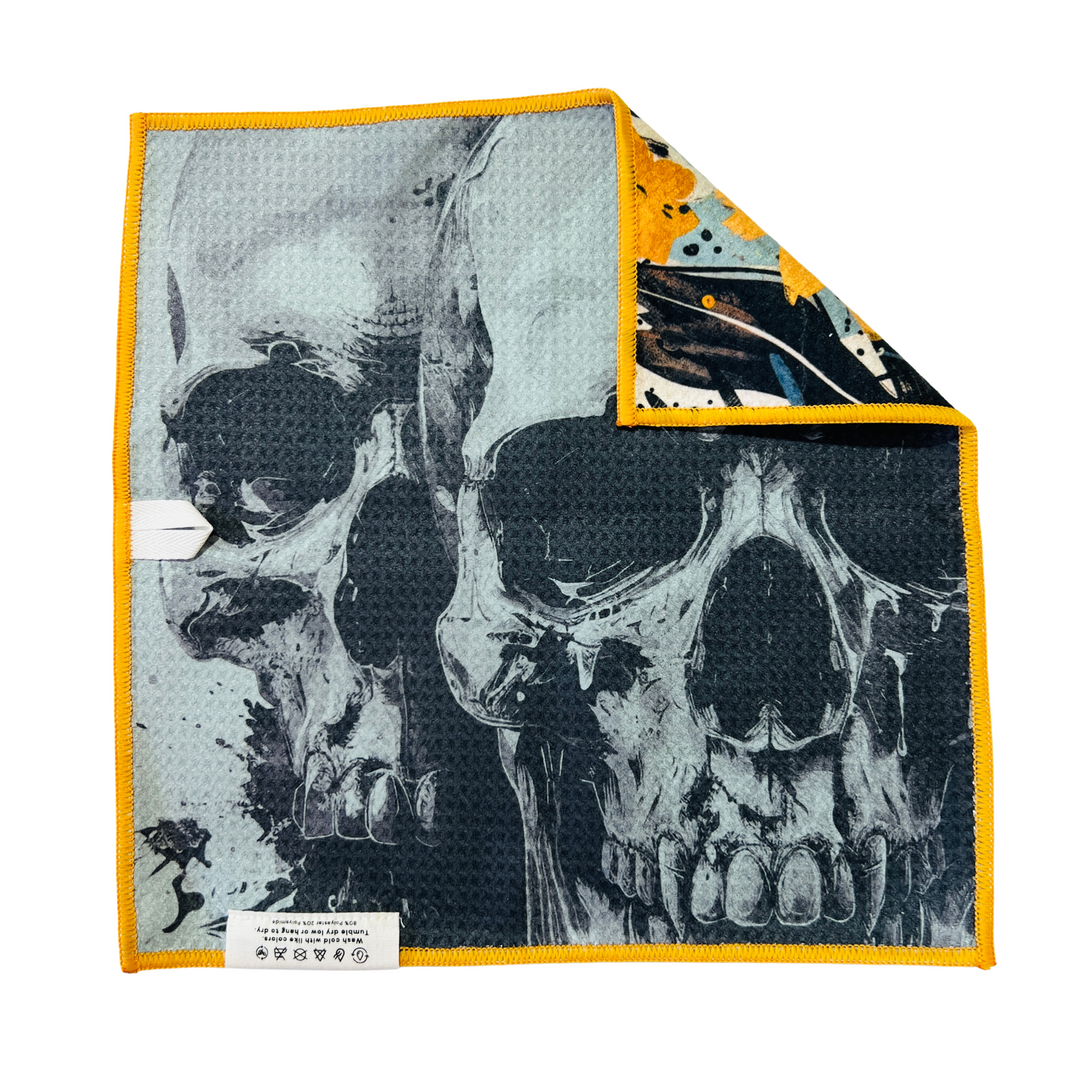 Skull Garden | Waffle Weave Microfiber Towels Kitchen & Bath Hand Towels Reversible Hand Towel | Towel Collective | Cody, WY