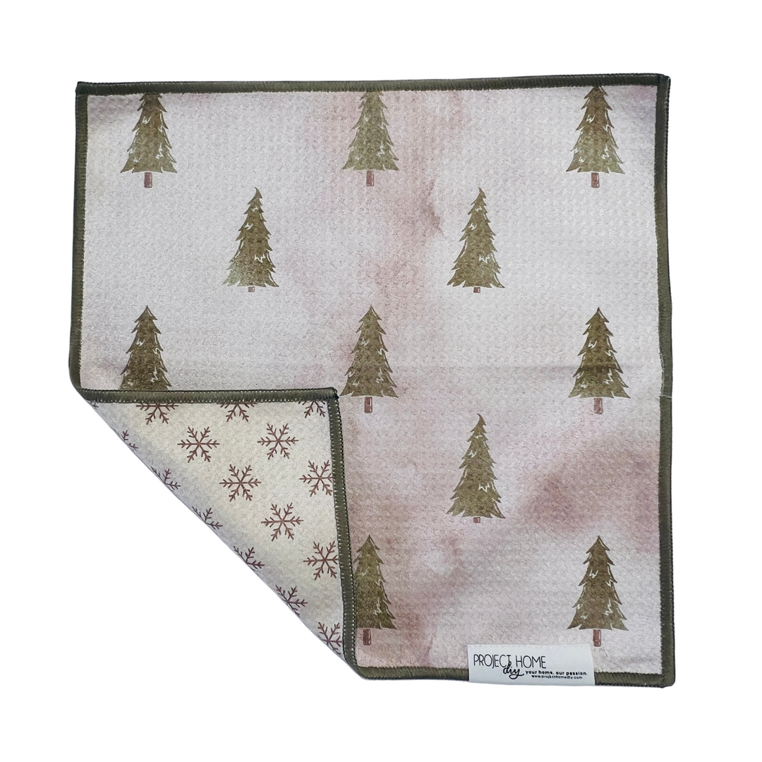Neutral Tree | Waffle Weave Microfiber Towels Kitchen & Bath Hand Towels Reversible Hand Towel | Towel Collective | Cody, WY