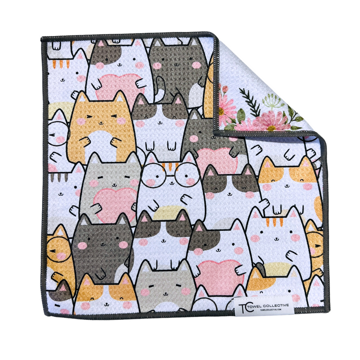 Smart Kitty | Waffle Weave Microfiber Towels Kitchen & Bath Hand Towels Reversible Hand Towel | Towel Collective | Cody, WY