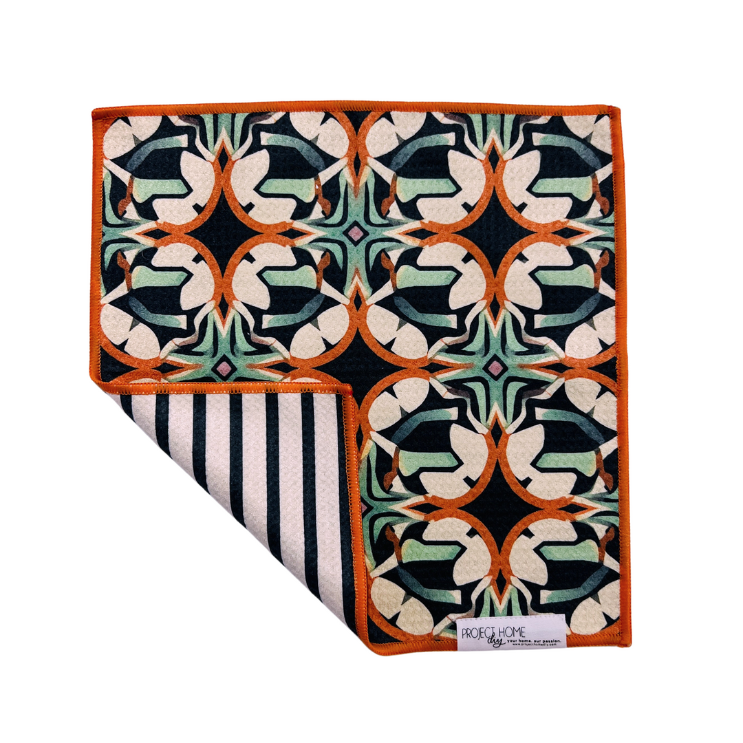 Timeless Tiles | Waffle Weave Microfiber Towels Kitchen & Bath Hand Towels Reversible Hand Towel | Towel Collective | Cody, WY