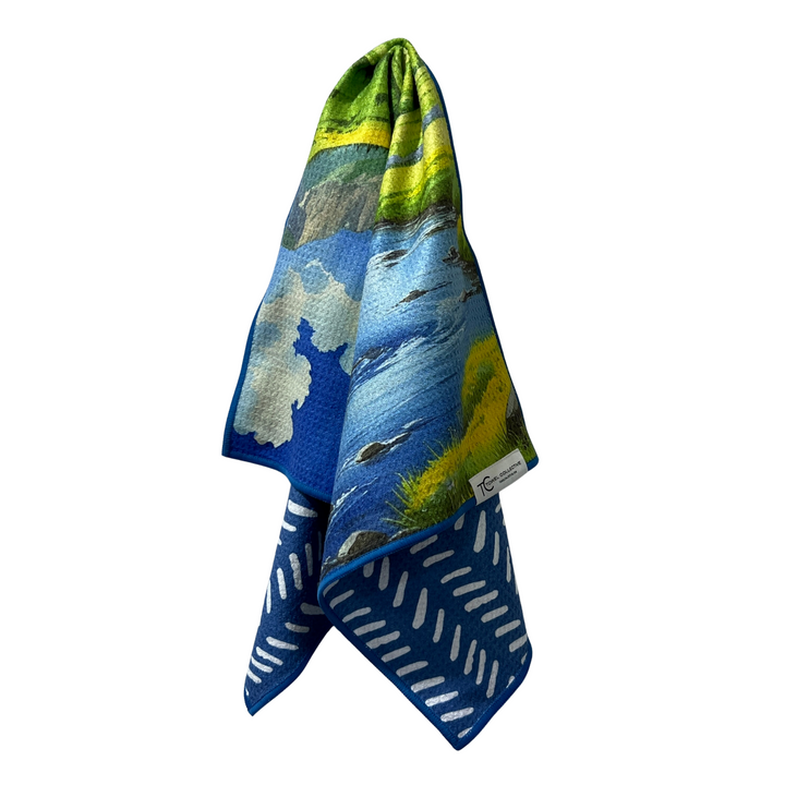 Hayden Valley | Yellowstone Collection | Waffle Weave Microfiber Towels Kitchen & Bath Hand Towels Reversible Hand Towel | Towel Collective | Cody, WY