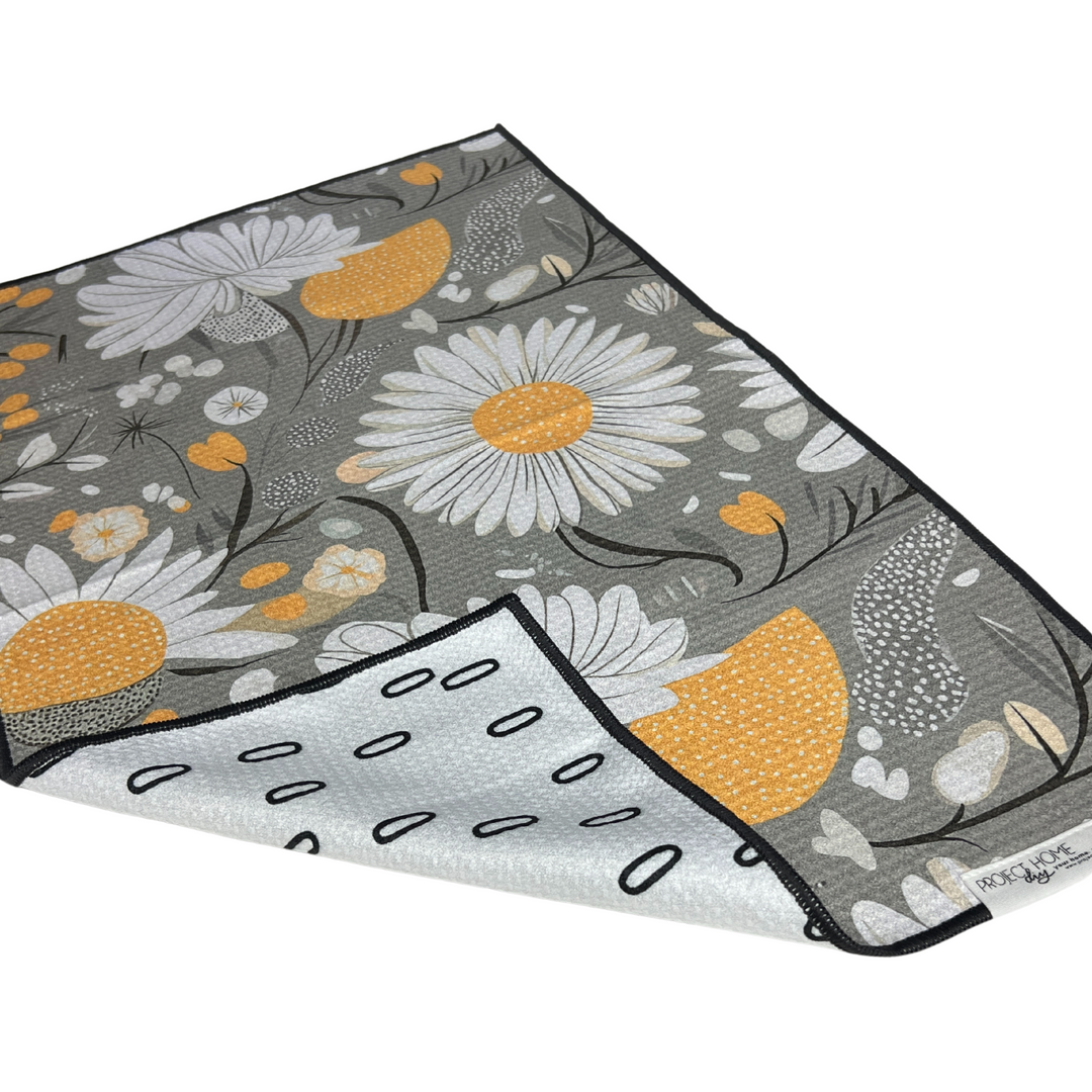 Sunny Daze | Waffle Weave Microfiber Towels Kitchen & Bath Hand Towels Reversible Hand Towel | Towel Collective | Cody, WY