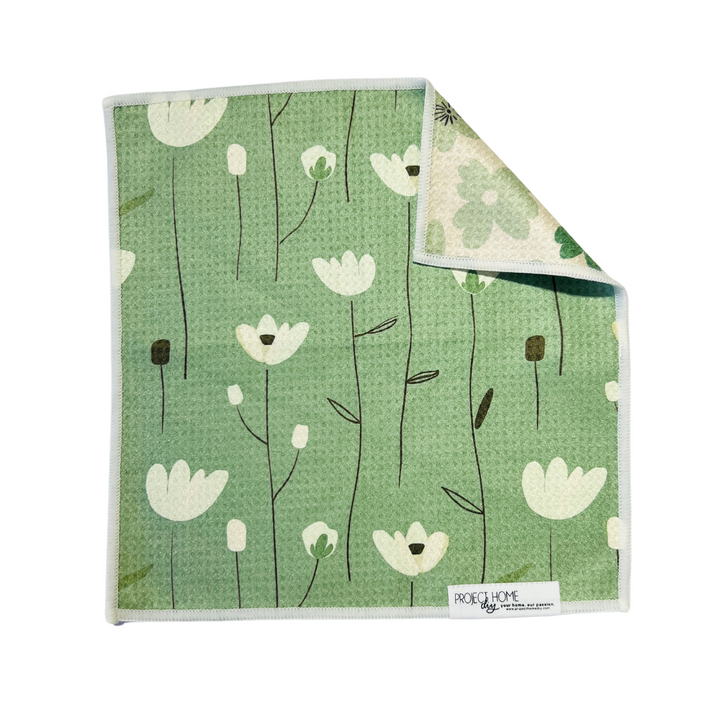 Meadow | Waffle Weave Microfiber Towels Kitchen & Bath Hand Towels Reversible Hand Towel | Towel Collective | Cody, WY