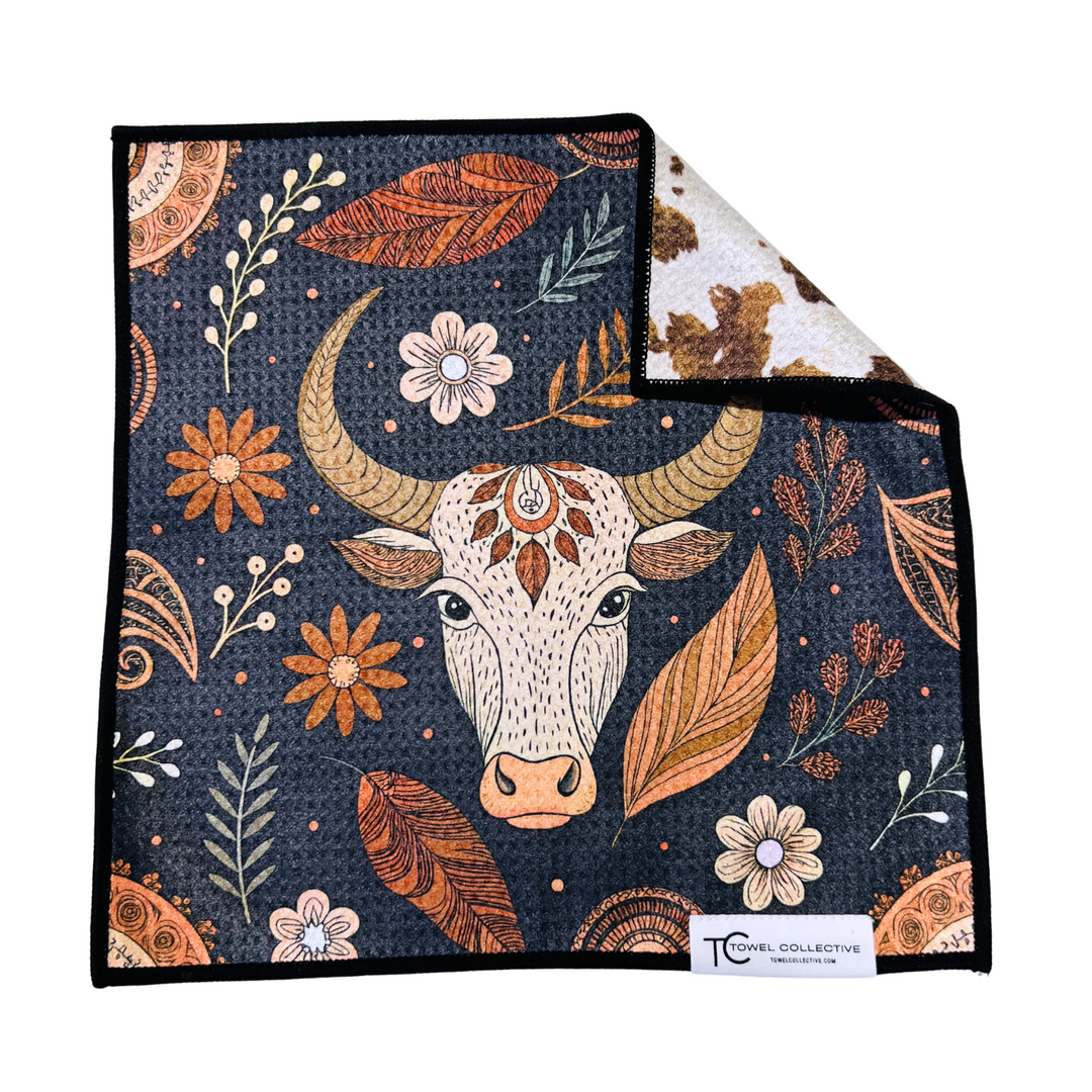 Ranch Boho | Waffle Weave Microfiber Towels Kitchen & Bath Hand Towels Reversible Hand Towel | Towel Collective | Cody, WY