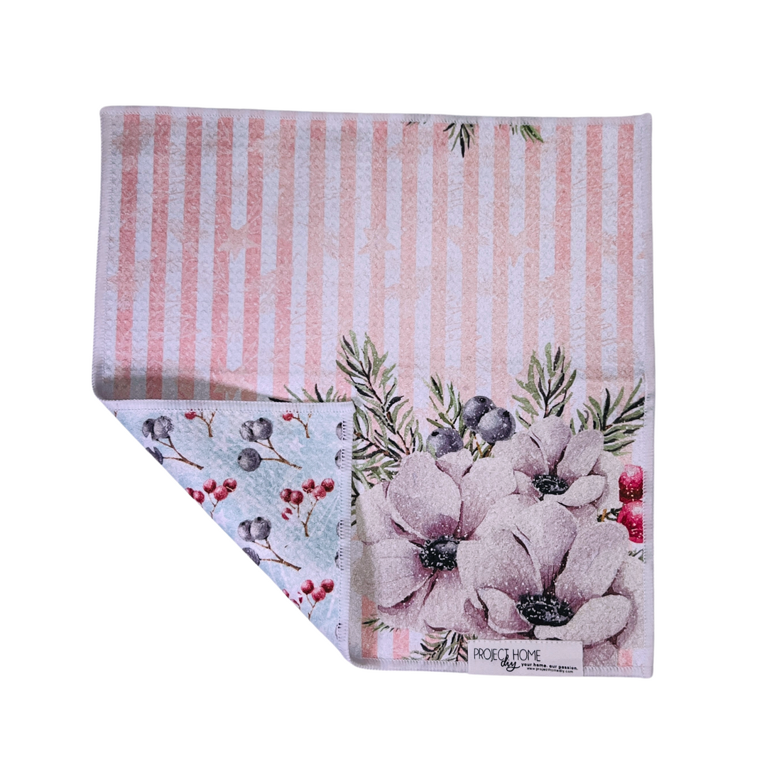 Winterberry | Waffle Weave Microfiber Towels Kitchen & Bath Hand Towels Reversible Hand Towel | Towel Collective | Cody, WY