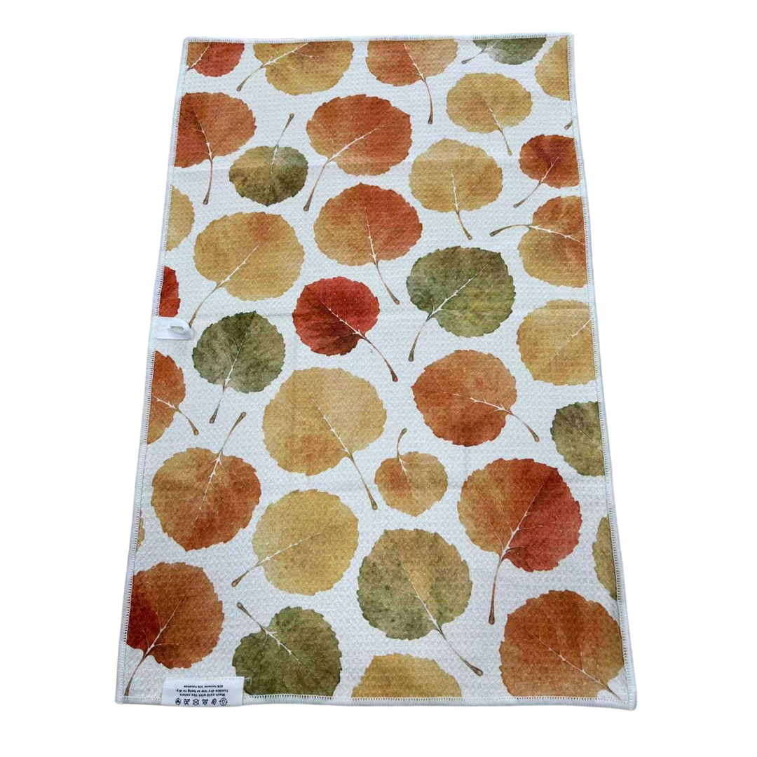 Falling Aspen | Waffle Weave Microfiber Towels Kitchen & Bath