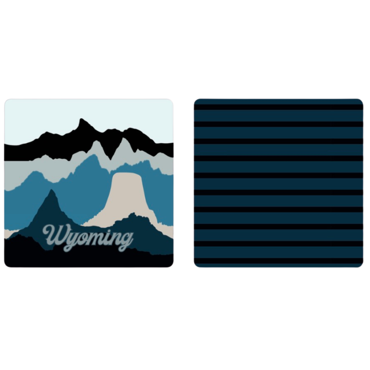 Cowboy State Skyline | Waffle Weave Microfiber Towels Kitchen & Bath