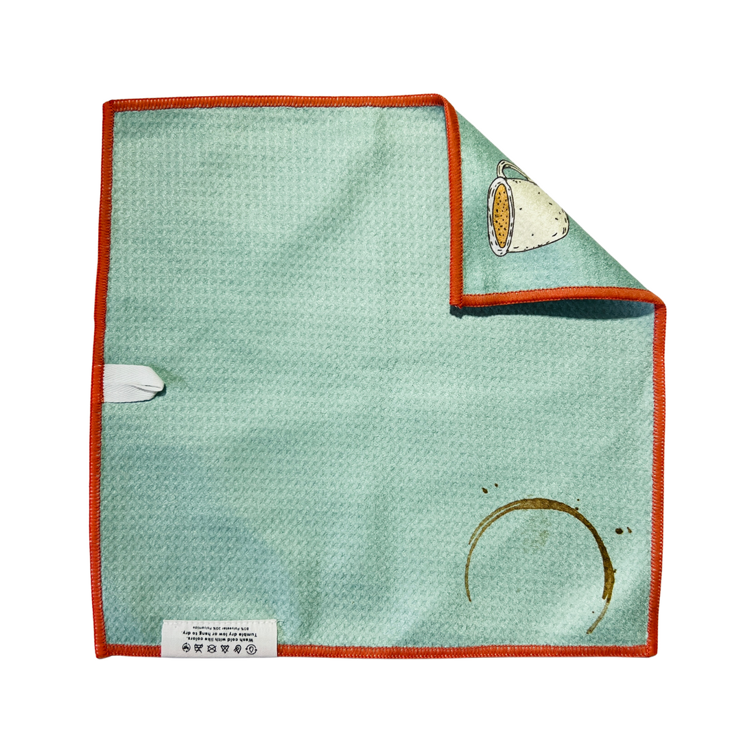 Coffee Stain | Waffle Weave Microfiber Towels Kitchen & Bath Hand Towels Reversible Hand Towel | Towel Collective | Cody, WY