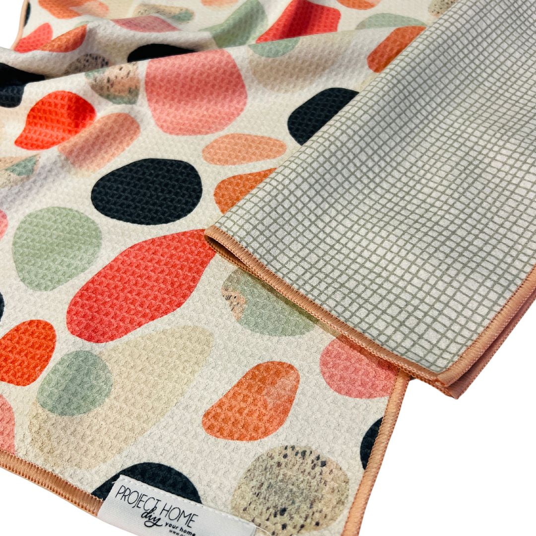 Rock My World | Waffle Weave Microfiber Towels Kitchen & Bath Hand Towels Reversible Hand Towel | Towel Collective | Cody, WY